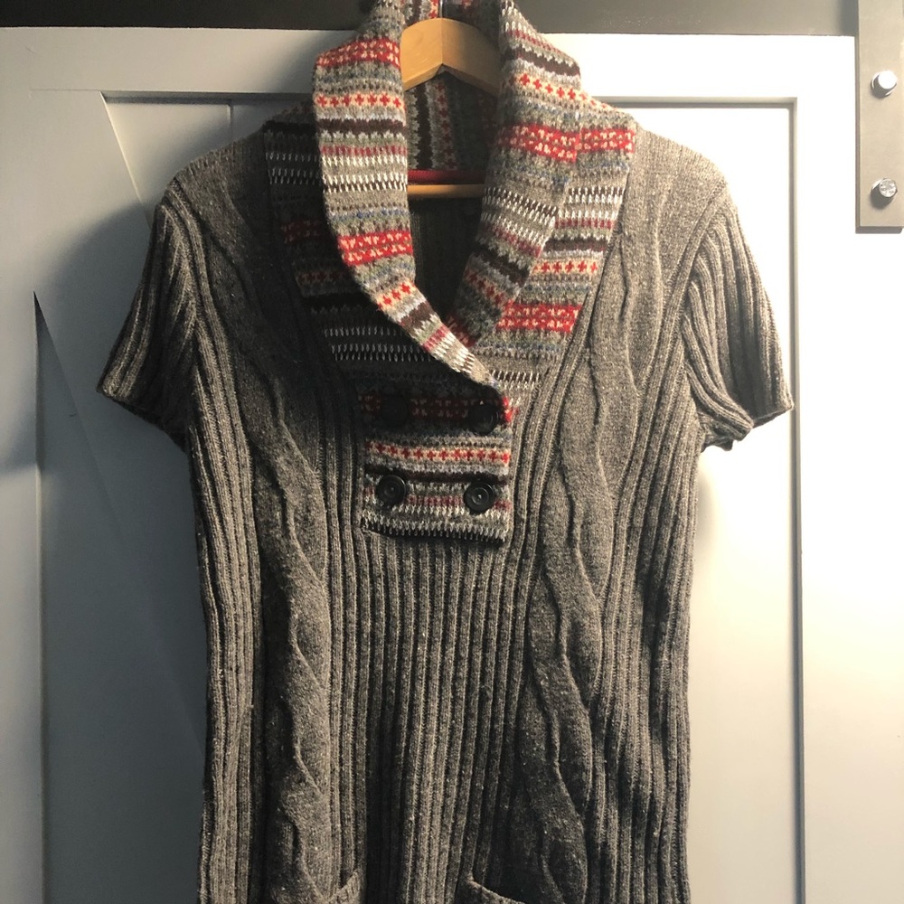 Tommy Hilfiger Wool Fair Isle Tunic Dress